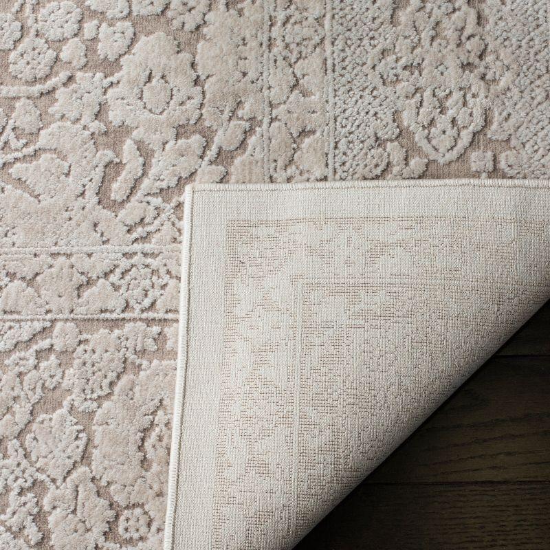 Reflection RFT667 Power Loomed Indoor Area Rug - 6'7"x6'7" - Beige/Cream - Safavieh
