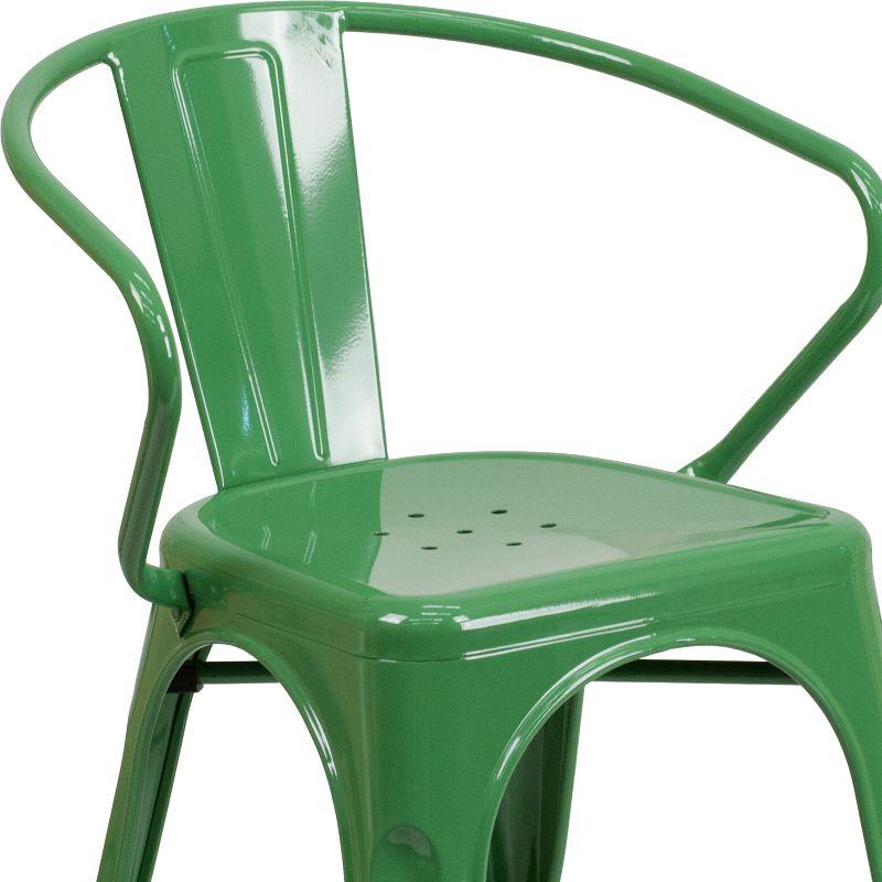 Hucheson Metal Indoor-Outdoor Chair with Arms