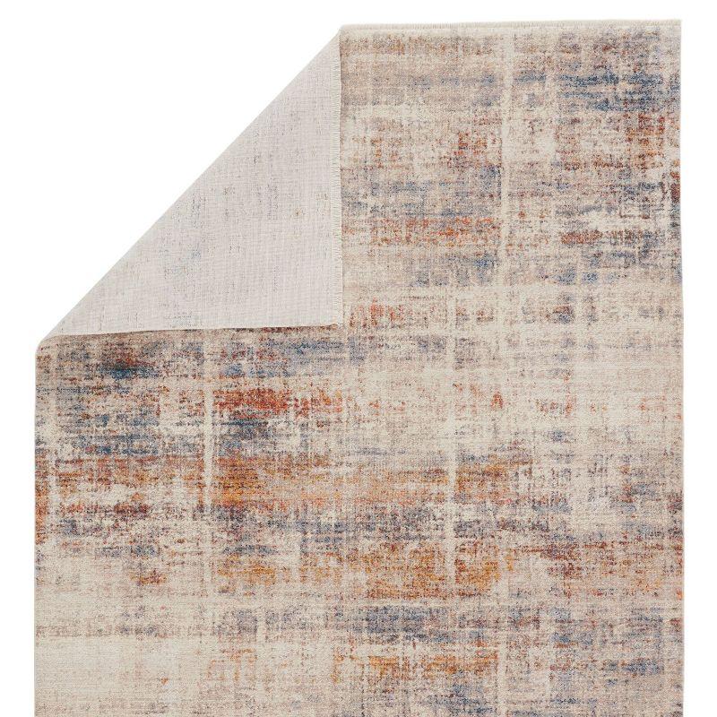 8'x10' Aerin Abstract Area Rug White - Jaipur Living: Contemporary Living Room Rug, Medium Pile, Machine Made