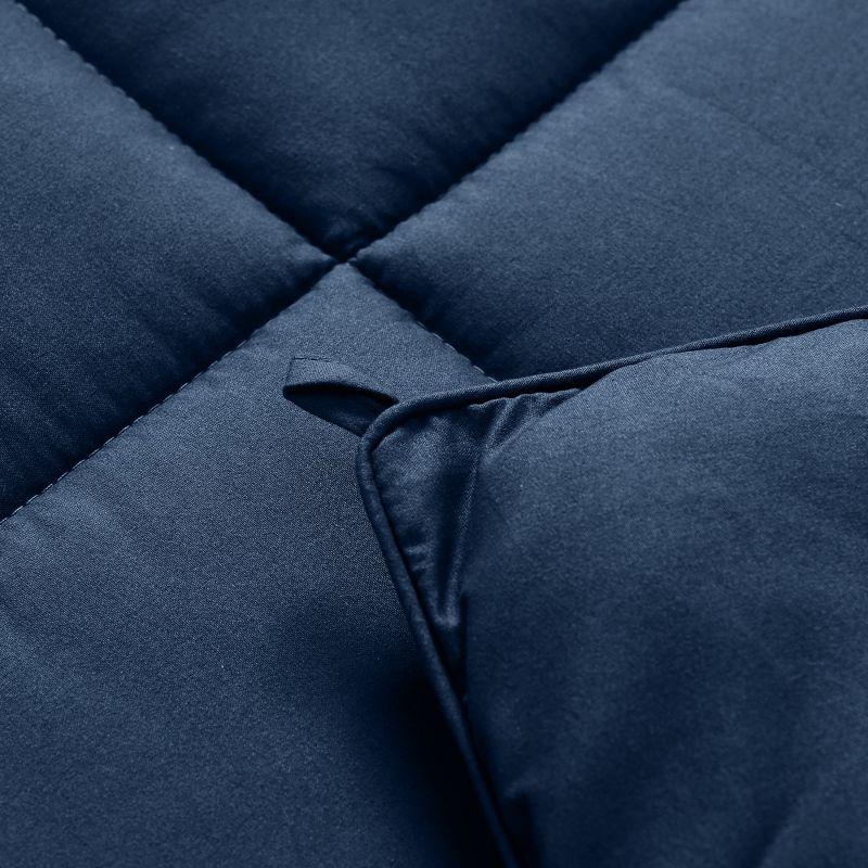 All Season Down Alternative Duvet Insert with Corner Tabs Hypoallergenic Ultra Soft 1 Piece Comforter - Twin , Navy Blue