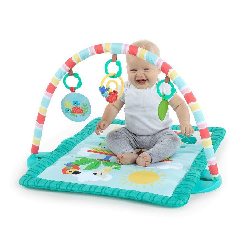Bright Starts Tiki Toy Bar Baby Activity Gym & Tummy Time Mat - Newborn - 3 Years