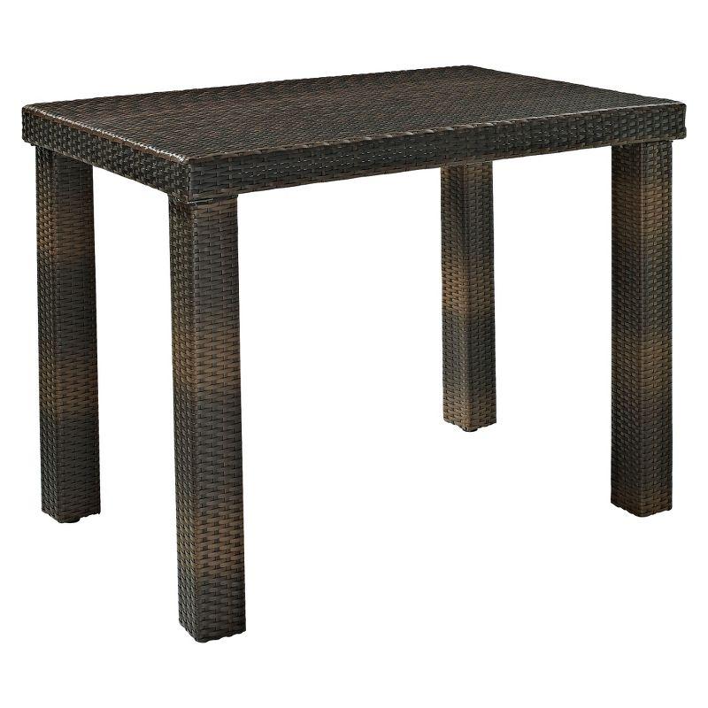 Palm Harbor Brown Wicker Counter Height Outdoor Dining Table