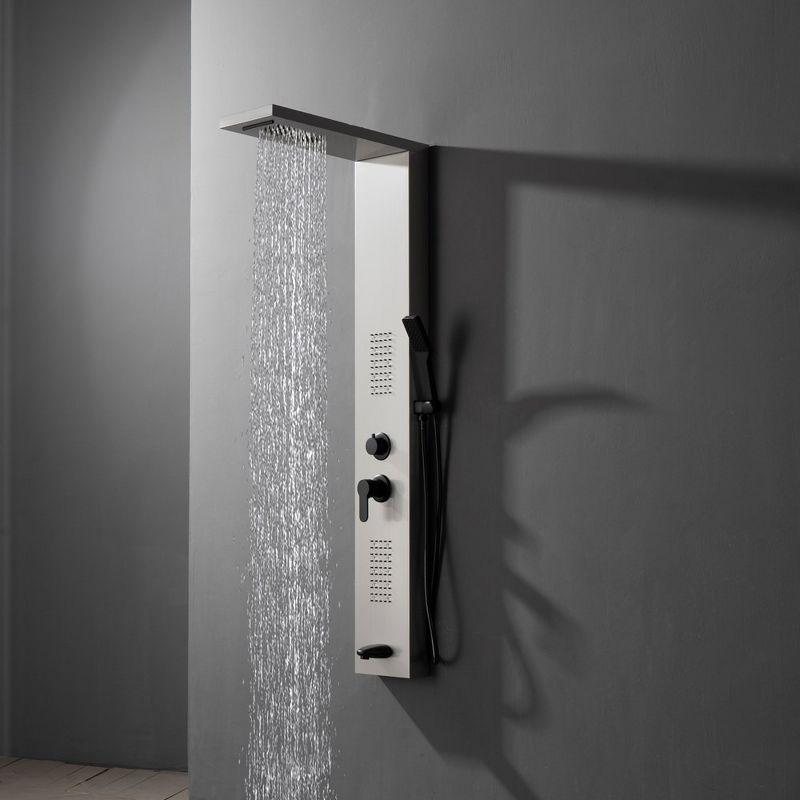 Stainless Steel Black Nickel Shower Panel System with LED Light