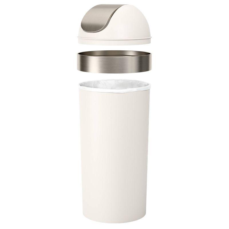 Venti Plastic Swing Top Trash Can - 16 Gallons