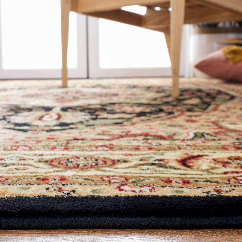 Lyndhurst Heriz LNH330 Power Loomed Area Rug - Black/Beige - 8'x10' - Safavieh