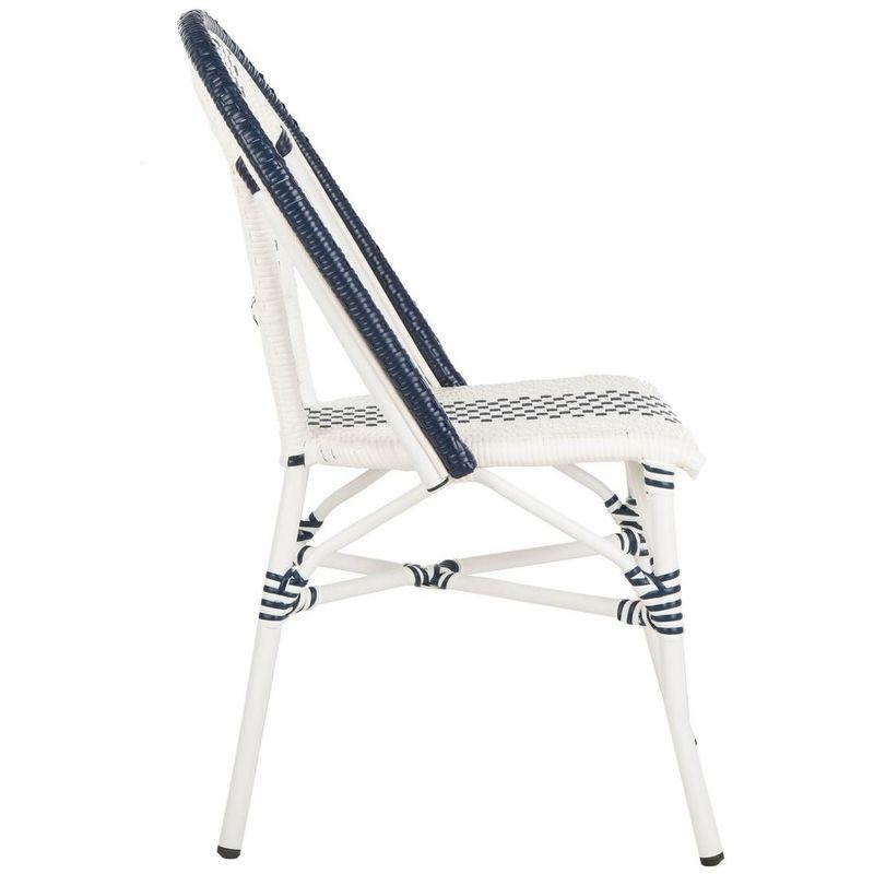 Zoya Chair (Set Of 2) - Indoor/Outdoor - PAT4037 - Blue/White - Safavieh