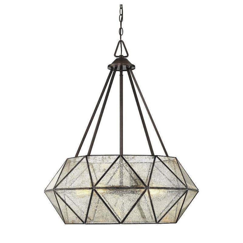 Savoy House Tartan 5 - Light Pendant in  Oiled Burnished Bronze