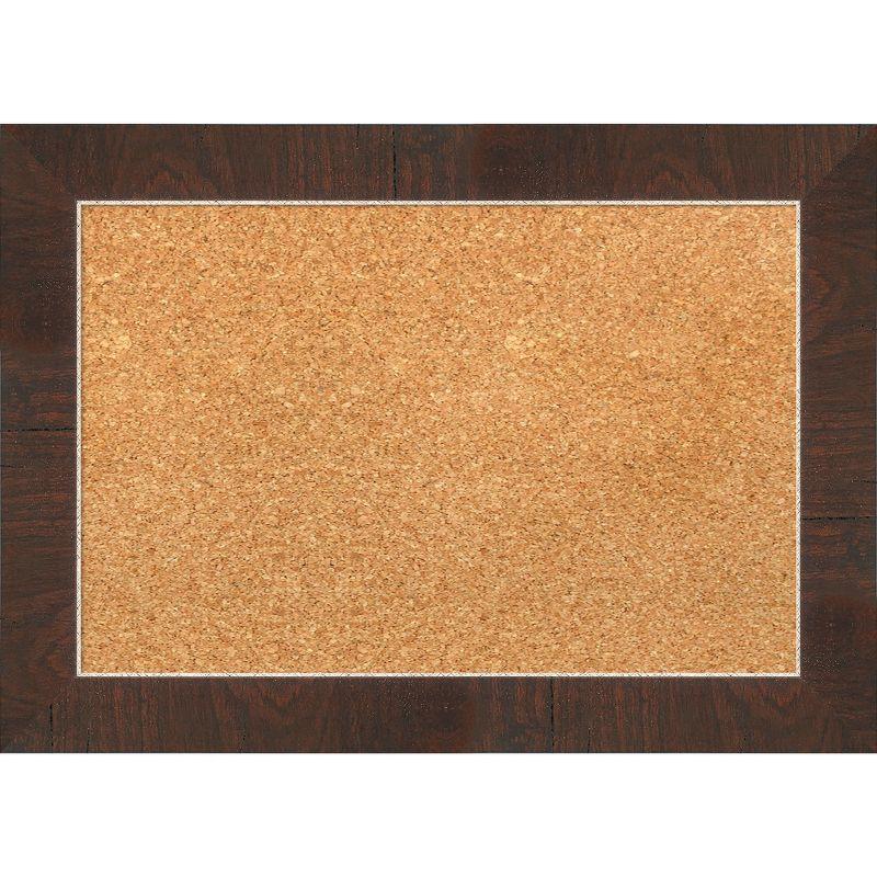 Wildwood Brown Narrow Framed Corkboard with Natural Cork