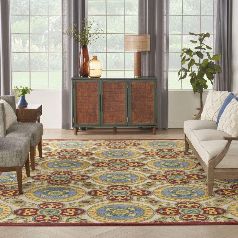 Nourison Aloha Contemporary Medallion Outdoor Rug