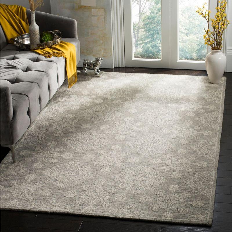 Blossom BLM950 Hand Tufted Area Rug - Light Beige - 4'x6' - Safavieh.