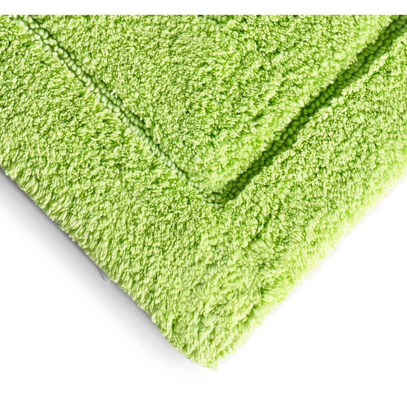 20"x32" Signature Bath Rug Kiwi - Cassadecor: Cotton, Machine Washable, Lightweight Spray Latex Backing