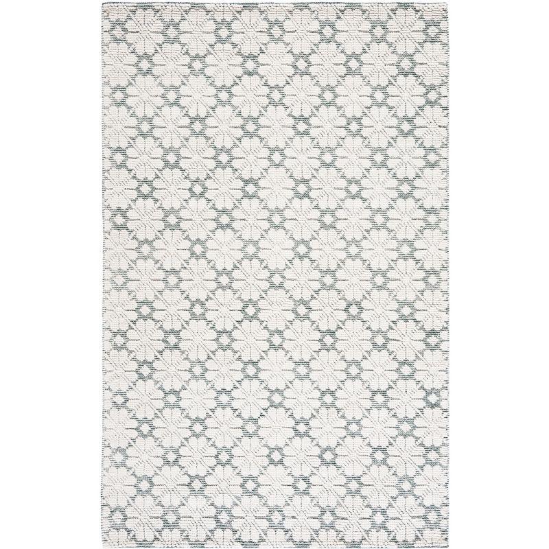 Vermont VRM303 Hand Woven Area Rug - Ivory/Green - 6'x9' - Safavieh.