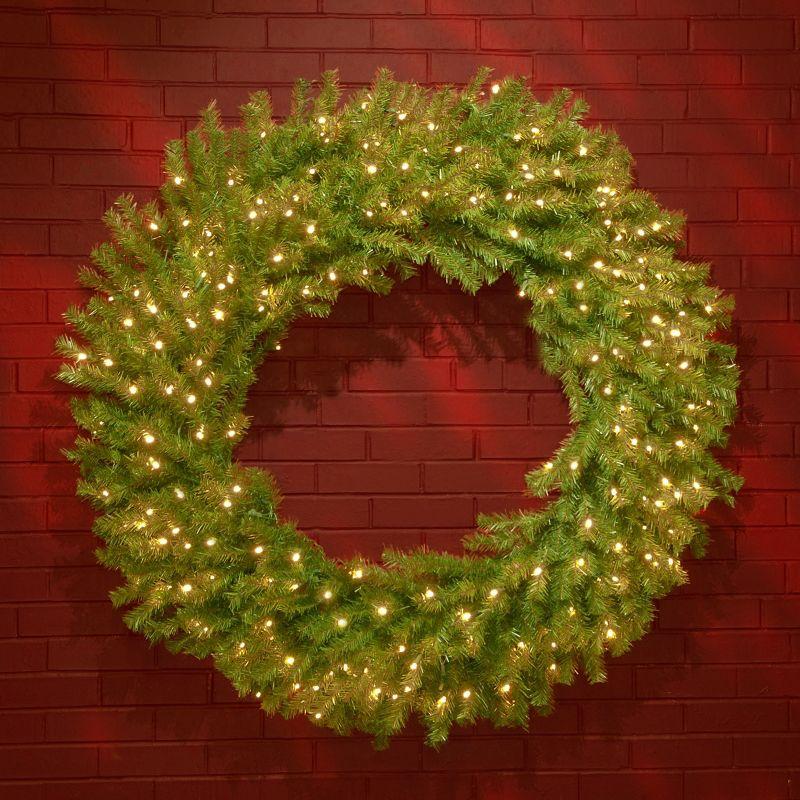 48" Prelit Norwood Fir Artificla Wreath Clear Lights - National Tree Company