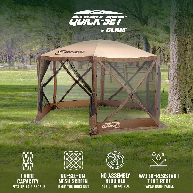 Clam CLAM Quick-Set Portable Outdoor Camping Canopy Shelter