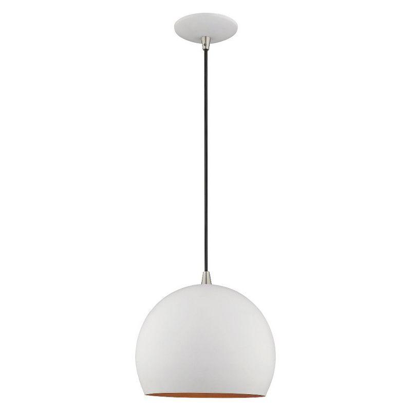 Schultz Single Light Metal Dimmable Pendant