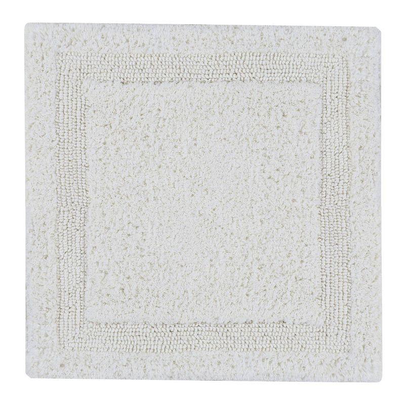 Ivory Cotton Tufted Reversible Bath Rug 24" x 40"