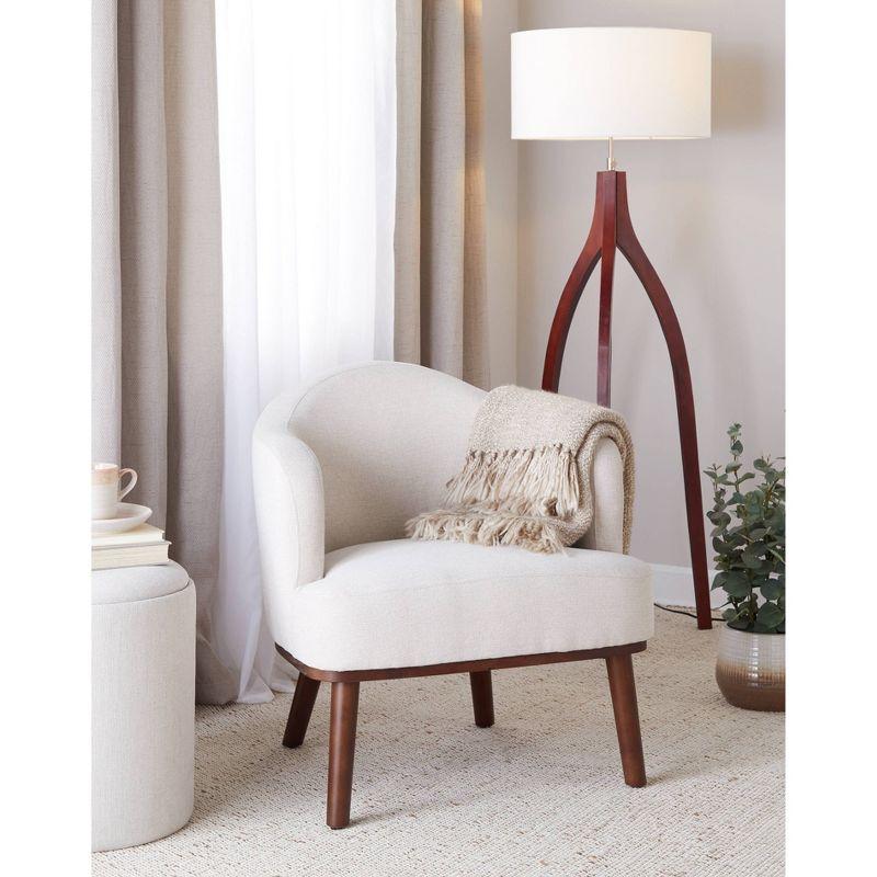 Ahoy Accent Chair Walnut/Cream - LumiSource