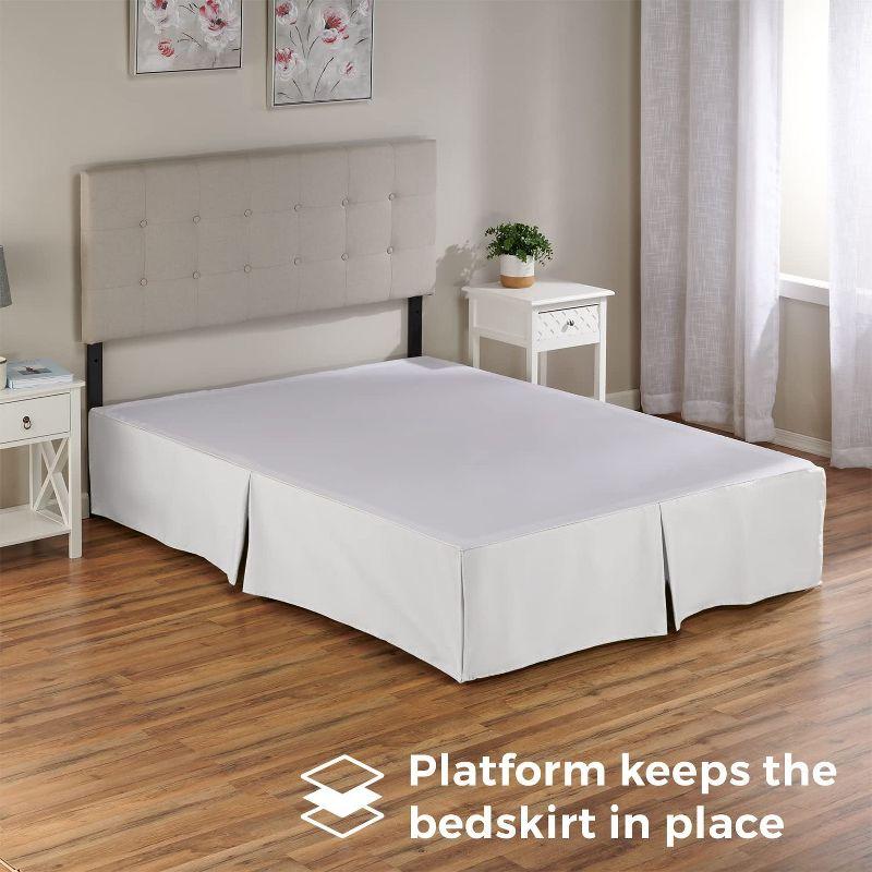 Shopbedding Tailored Bed Skirt with Split Corners,  Available in 14 Colors and Lots of Sizes