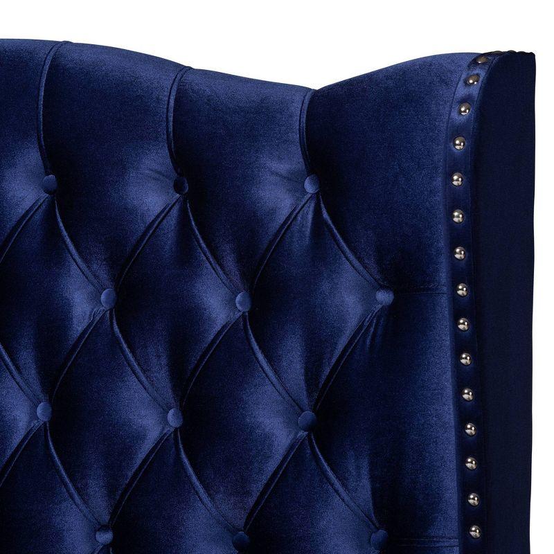 Hanne Bed Navy Blue - Baxton Studio