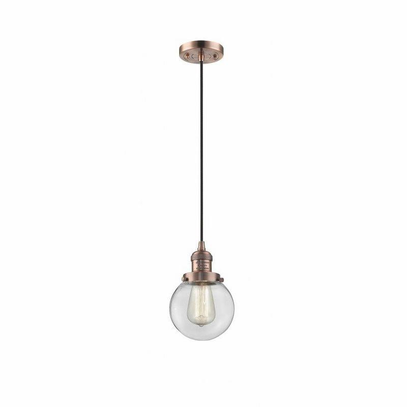 Innovations Lighting Beacon 1 - Light Pendant in  Antique Copper