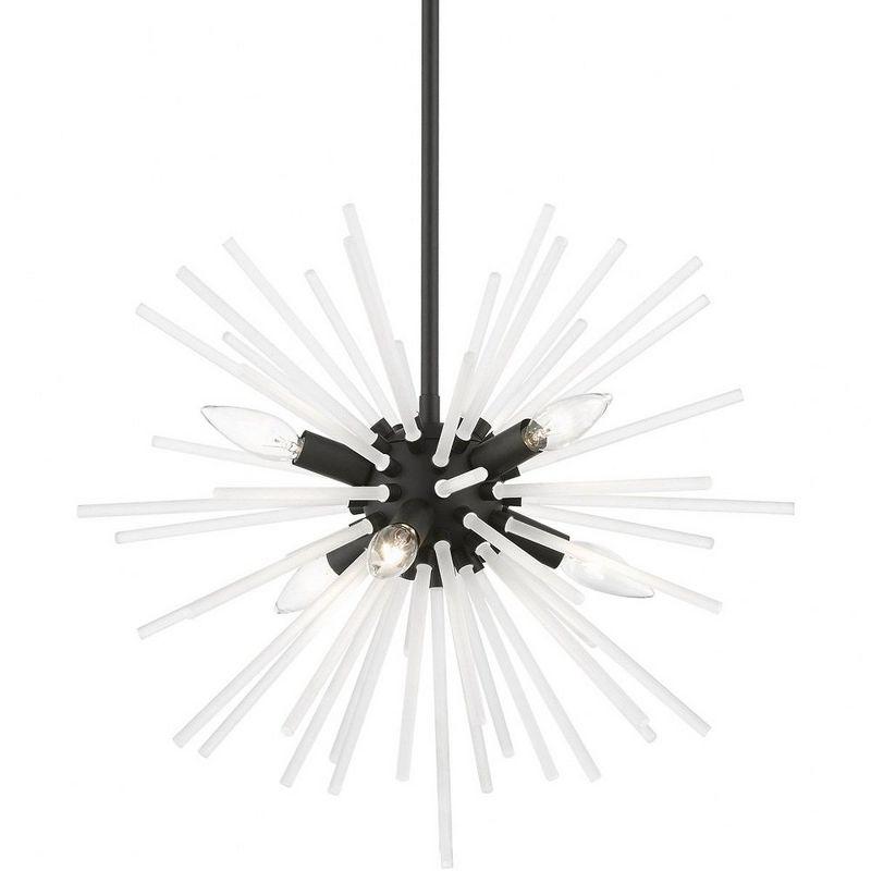 Livex Lighting Uptown 6 - Light Pendant in  Black