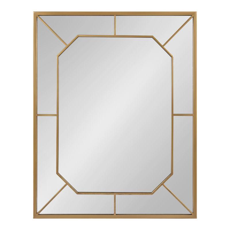 Kate and Laurel Ardithe Rectangle Metal Decorative Mirror, 24x30, Gold