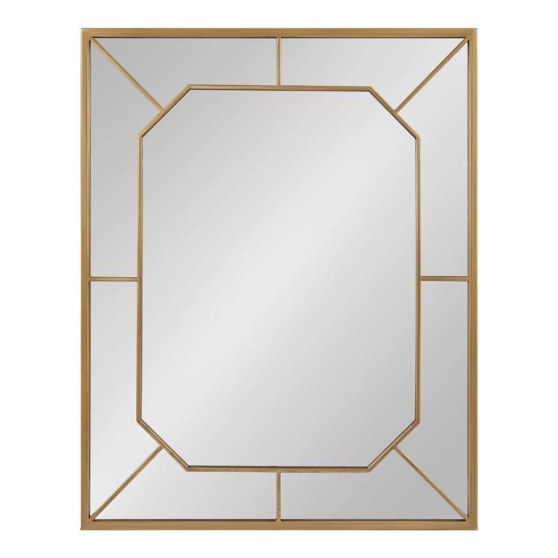 Ardithe Gold Geometric 24x30 Rectangular Vanity Mirror