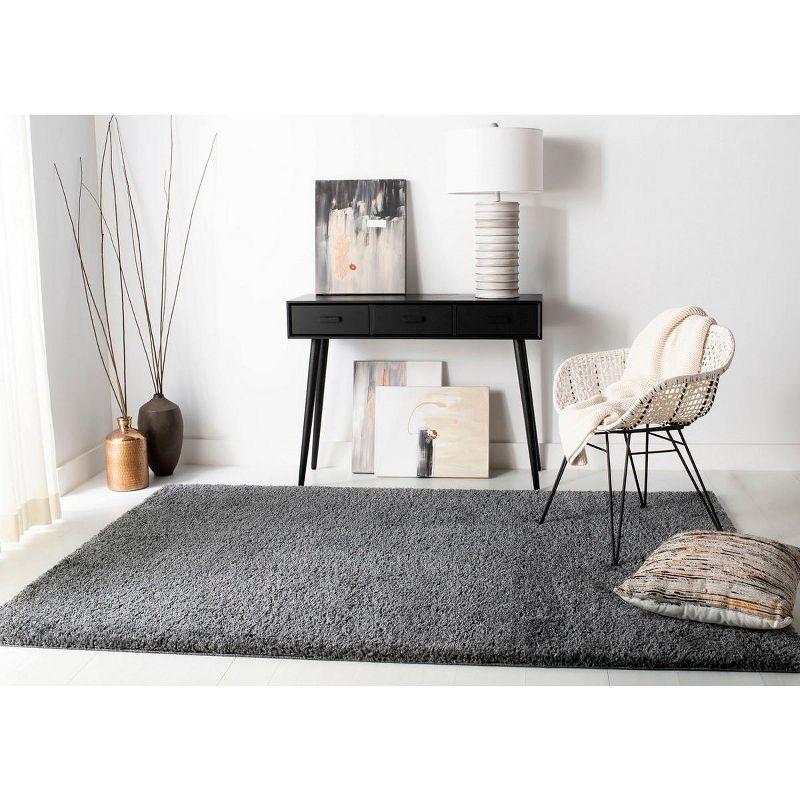 August Shag 900 AUG900 Power Loomed Indoor Area Rug - Grey - 5'3"x7'6" - Safavieh