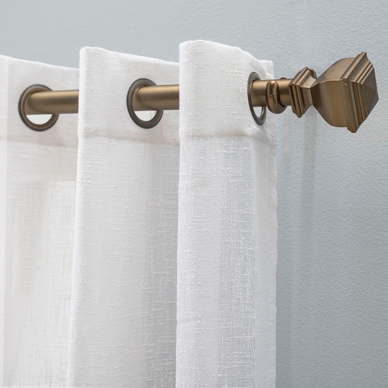 Ricardo Shannon Sheer Linen 2/Pleat Button Val 52x15 White
