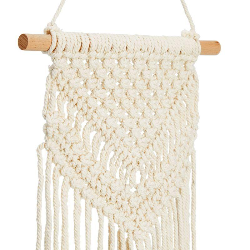 Okuna Outpost 2 Pack Boho Themed Woven Macrame Wall Art, Handing Décor for Home or Nursery, 15 x 10 in
