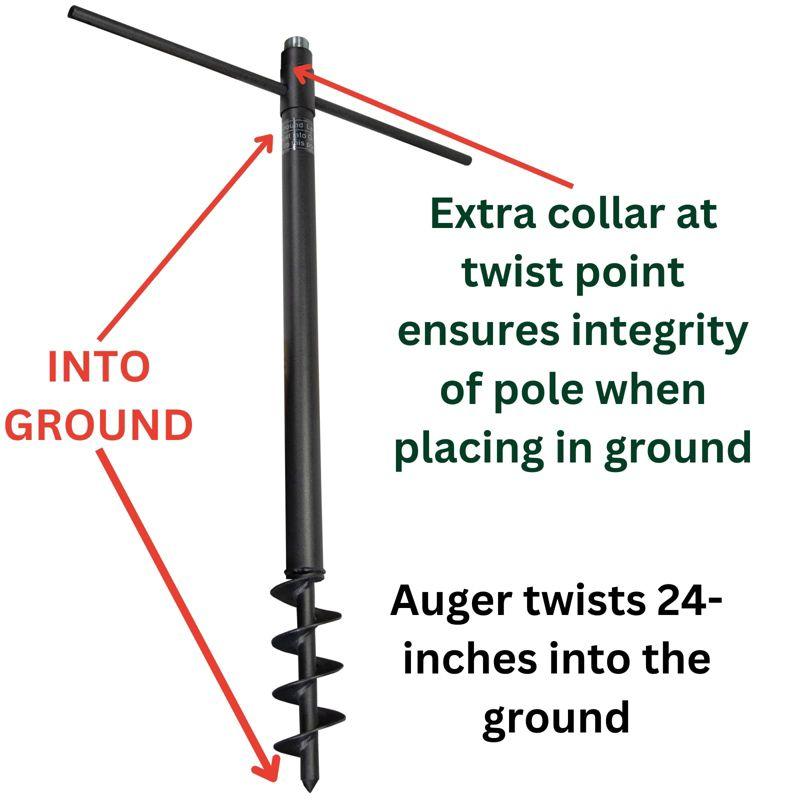 Universal Mounting Pole Kit - Great for Post-Mounted Bird Houses and Bird Feeders, Heavy Duty Pole with Threaded Connections