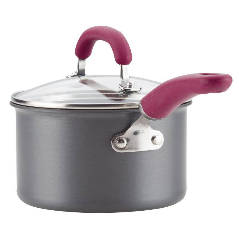 Rachael Ray Rachael Ray Create Delicious Hard Anodized Nonstick Cookware Induction Pots and Pans Set, 11 Piece