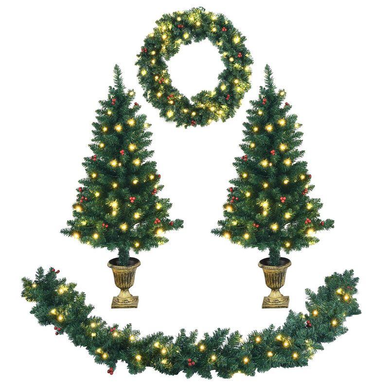 The Holiday Aisle® 4' Lighted Christmas Tree