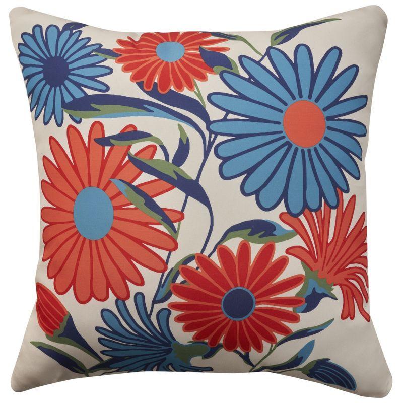 Mina Victory Aloha Floral 20" x 20" Indoor Outdoor Throw Pillow