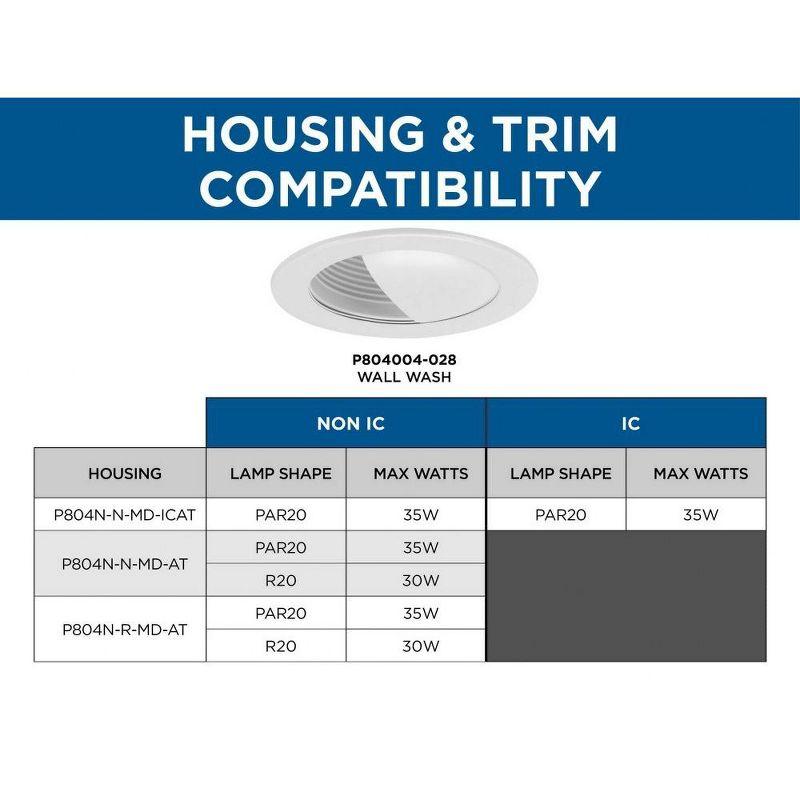 4" Recessed Wall Washer Trim For 4 In. Housing