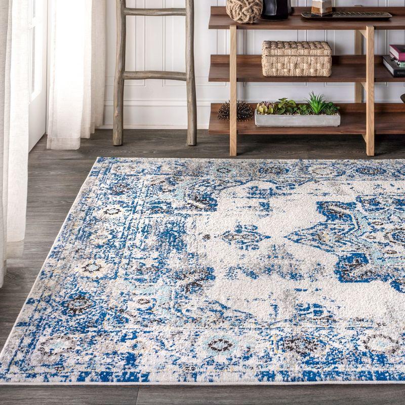 Modern Persian Boho Vintage Medallion Area Rug  - JONATHAN Y