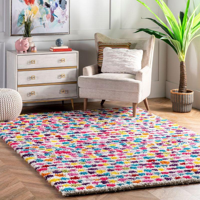 Nuloom Allard Striped Shag Indoor Area Rug