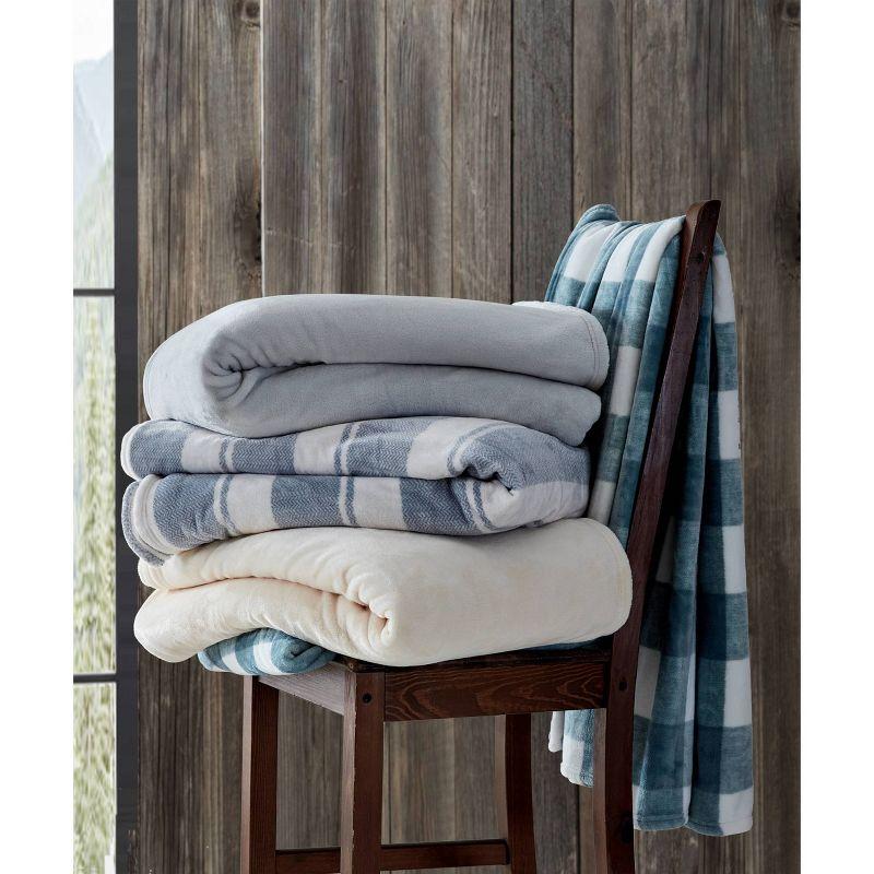 Eddie Bauer Eddie Bauer Solid Ultra Soft Plush Reversible Blanket