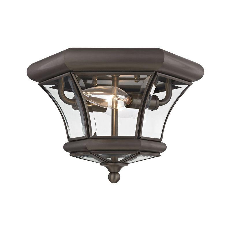 Livex Lighting Monterey/Georgetown 2 - Light Flush Mount in  Bronze