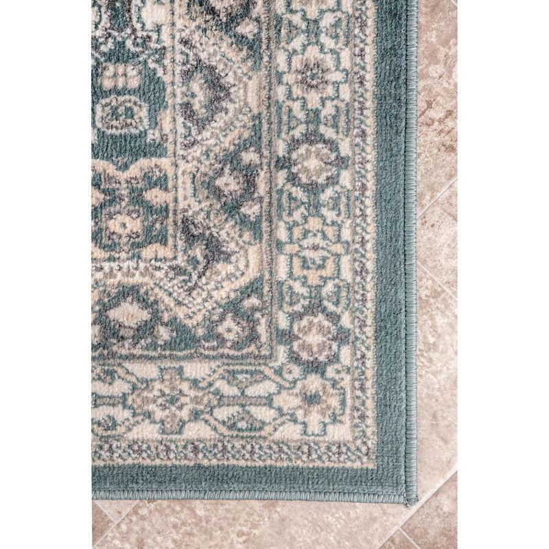 Nuloom 2x8 Becca  Tiled Indoor Area Rug, Blue, Faded Transitional Design, Stain Resistant, BedroomLiving Room, Kitchen,
