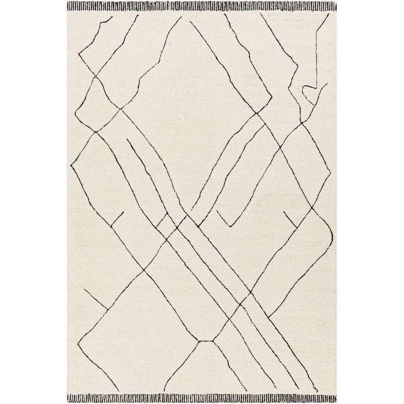 Hauteloom Rectangle Area Rug  Black