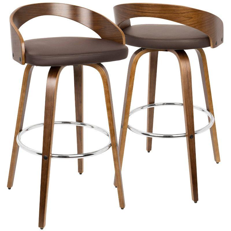 Set of 2 Grotto Upholstered Barstools - Lumisource