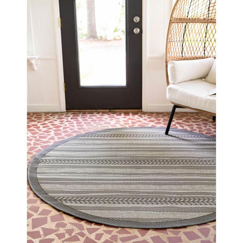 McLellen Striped Indoor / Outdoor Rug