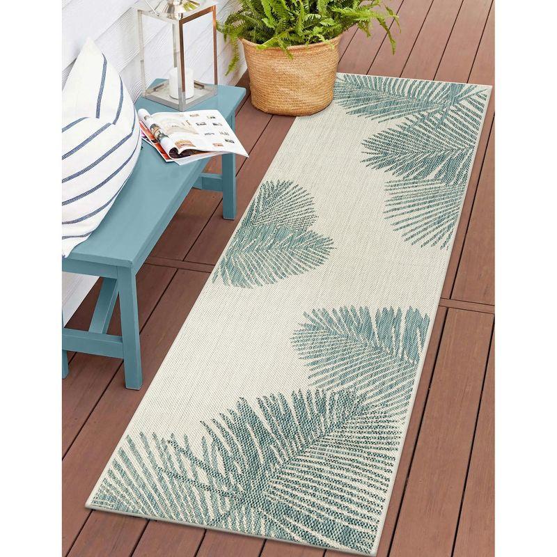 Liora Manne Carmel  Indoor/Outdoor Rug  Aqua..