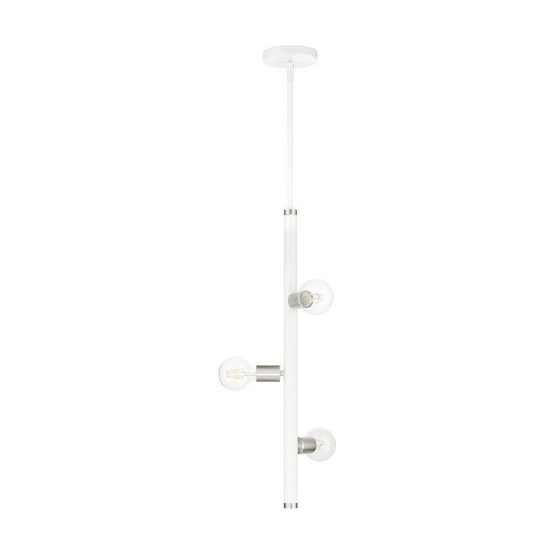 Livex Lighting Bannister 3 - Light Pendant in  White