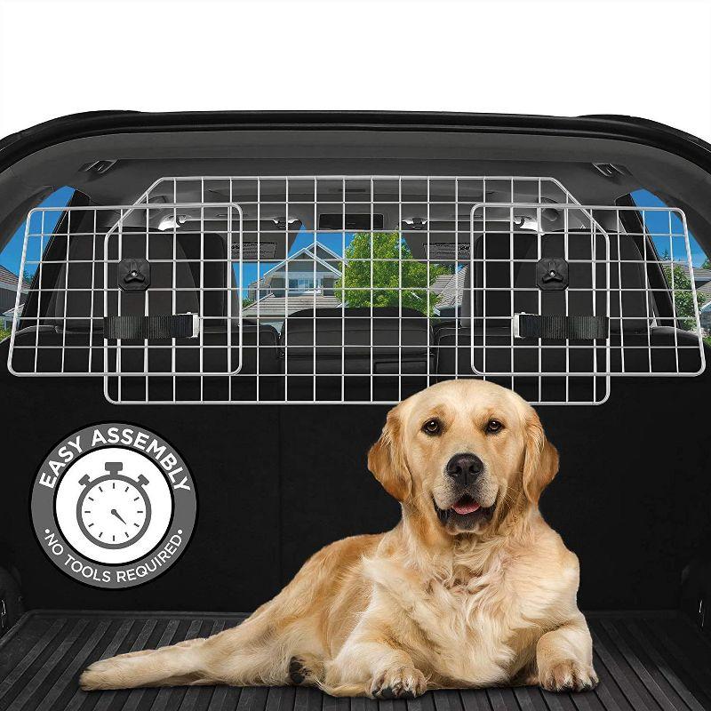 Adjustable Steel Wire Dog Barrier for Cars and SUVs