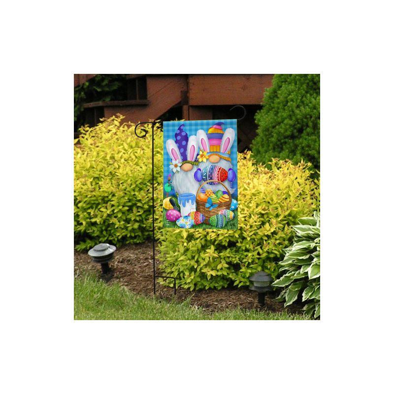 Easter Gnomes Holiday Garden Flag 18" x 12.5" Briarwood Lane