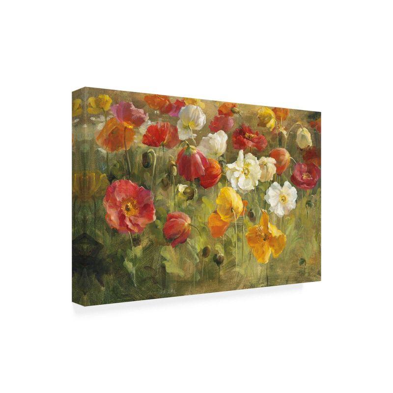 Danhui Nai Poppy Field Abstract Canvas Art Print 22'' x 32''