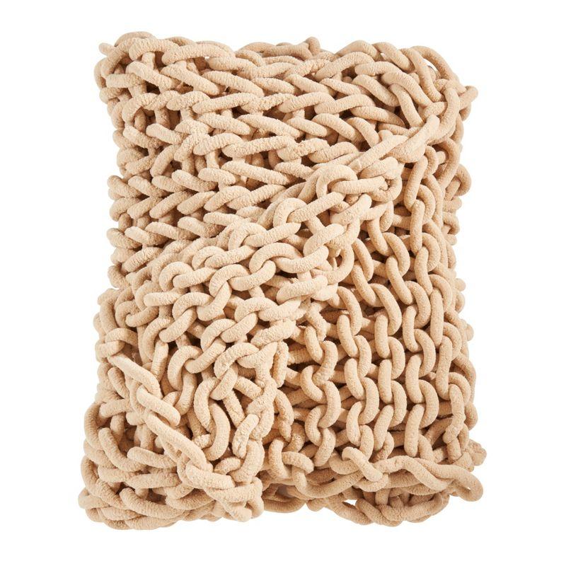 Saro Lifestyle Textured Chunky Knit Cozy Throw