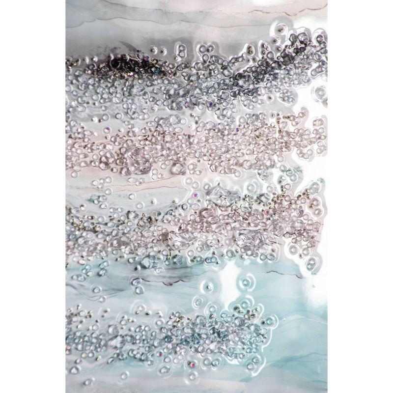 A&B Home Aurora Crystal Mirror Framed Wall Art - Set Of 2 -  23.5" X 31.5" - Blue/White/Beige (Set of 2)